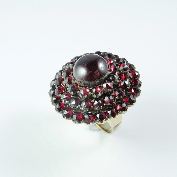 Bohemian Garnet Ring Bohemian Garnet Jewelry Red G