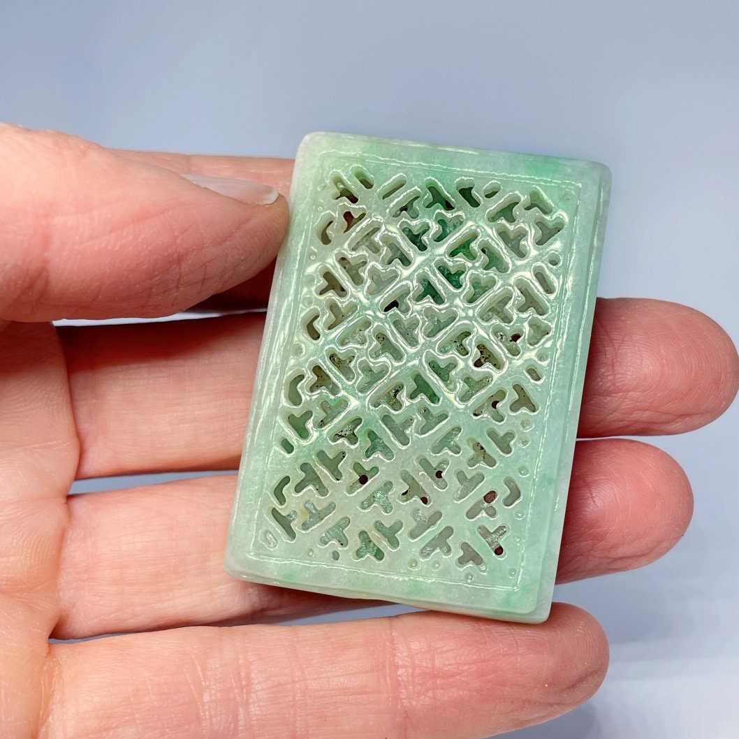 Antique Jade Pendant Pomander Antique Chinese Green Jade Pendant Qing ...