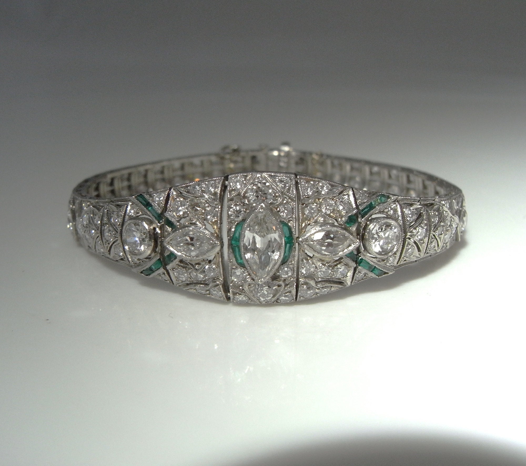 Estate Collection Antique Platinum Pearl & Diamond Bracelet – Symmetry Inc.