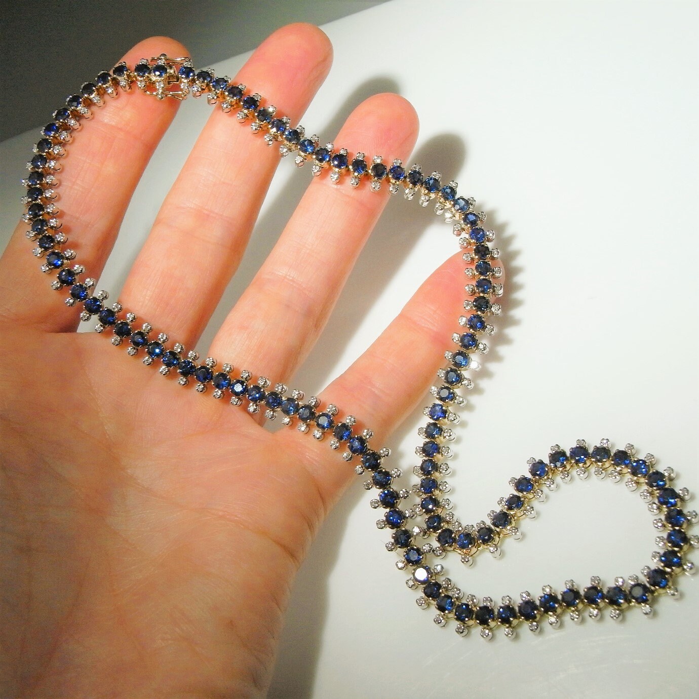 Sapphire on sale tennis chain