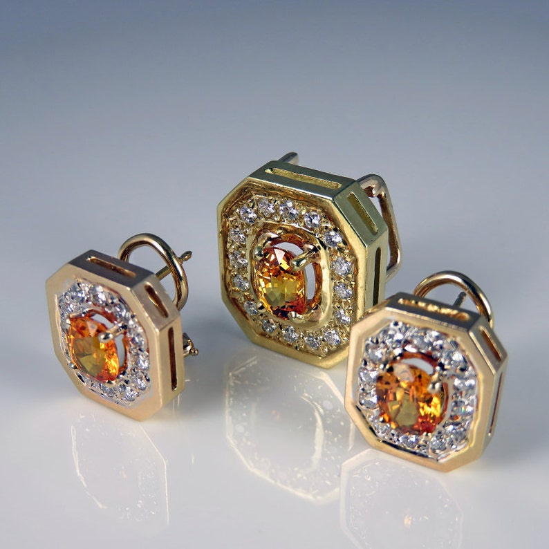 yellow sapphire earrings yellow sapphire earrings