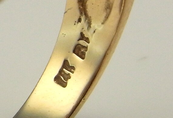 Vintage Ruby Cluster Ring 14K Gold Bright Red Rub… - image 8