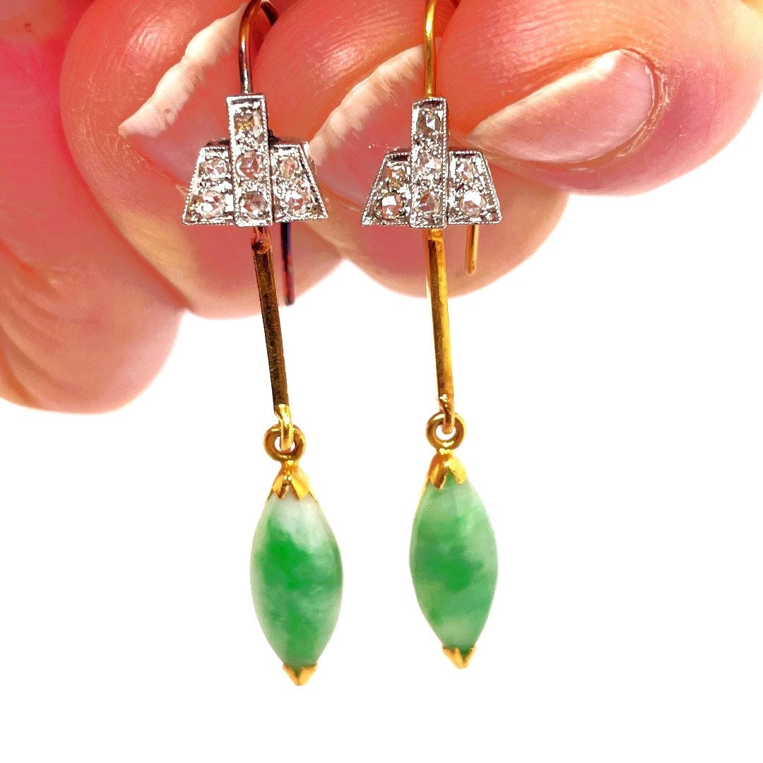 Cartier Aldo Cipullo Jade and Onyx Earrings in 18K #504698 – Beladora