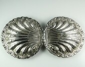 Antique Accessories Silver Accessories 19th Century Victorian Costume Victorian Accessories Sterling Silver Buckle Repousse 1880s