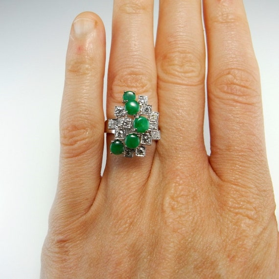Jadeite Ring Jadeite Jewelry Green Jade Ring Jade Engagement Etsy