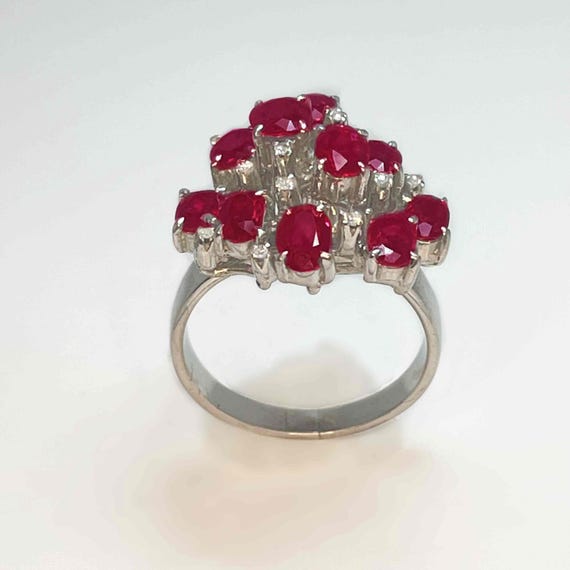 Color Change Ruby Sapphire 18K Gold Ring Unheated… - image 7