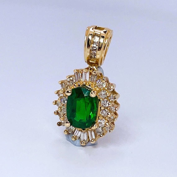 Tsavorite Pendant Tsavorite Garnet Pendant Jewelr… - image 1