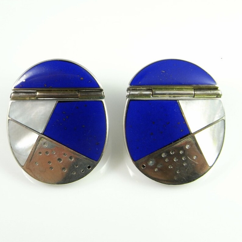 Statement Earrings 80s earrings 80s jewelry Geometric Earrings Minimalist Earrings Modernist Earrings Artisan Earrings Artisan Jewelry
