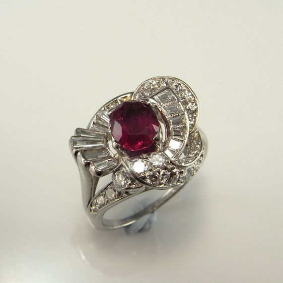 NO HEAT RUBY Ring Unheated Ruby Ring Natural Red R