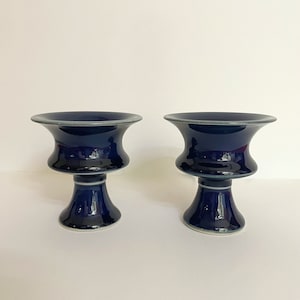 Ming Dynasty Stem Cups w. Report Wanli Chinese Antique Cups Pair (2 off) Circa 1600 Blue White Porcelain
