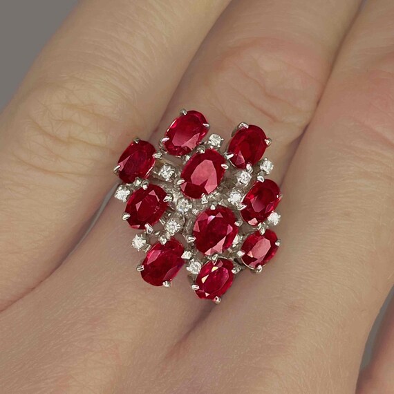 Color Change Ruby Sapphire 18K Gold Ring Unheated… - image 3