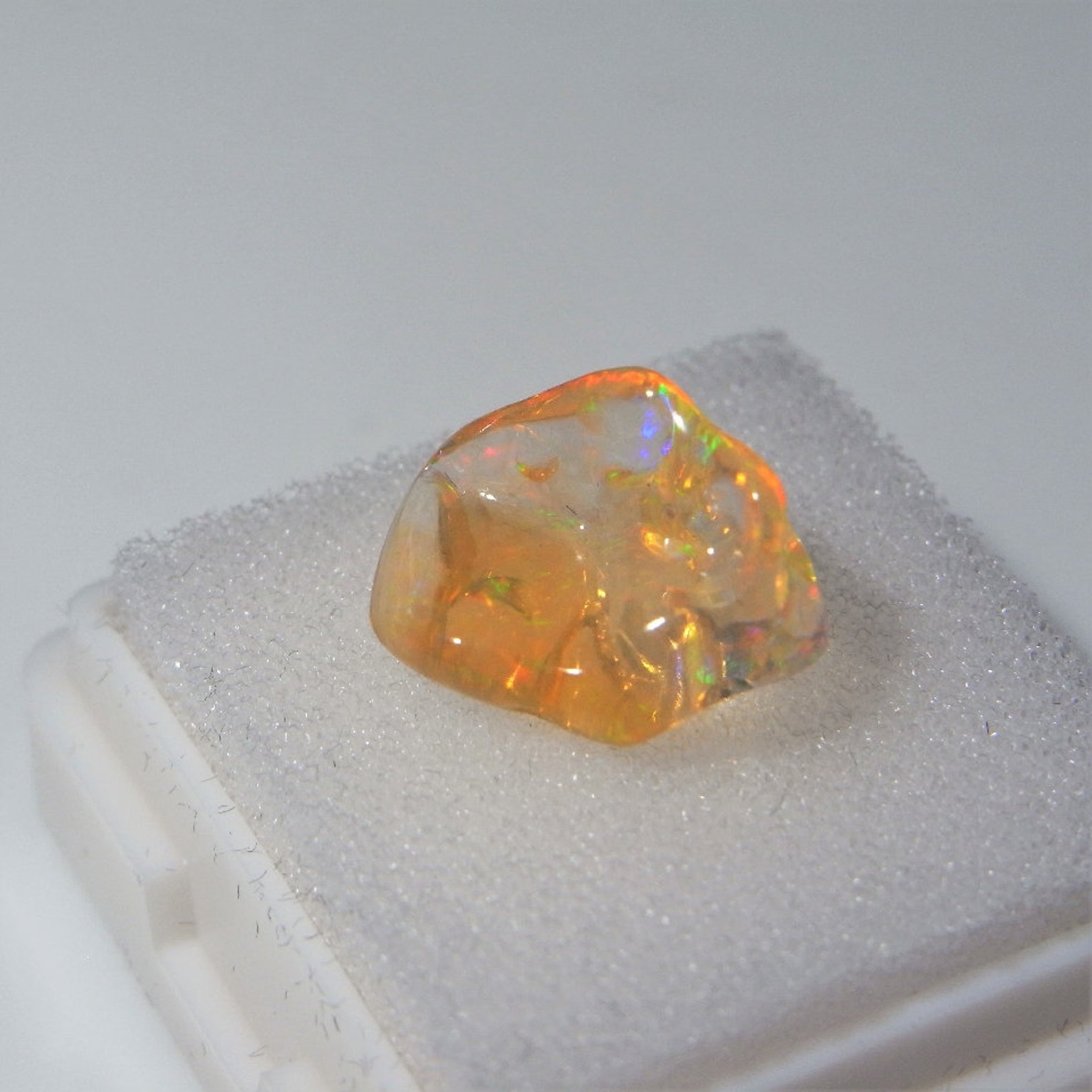 Fire Opal Cab Mexican Opal Precious Fire Opal Fiery Rainbow Etsy