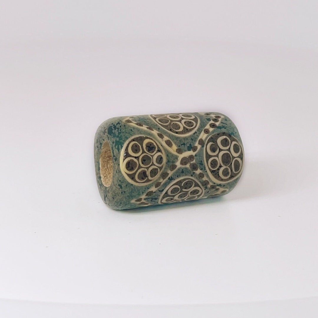 View of Ancient Chinese Warring States Glass Bead W. Report Eastern Zhou ...