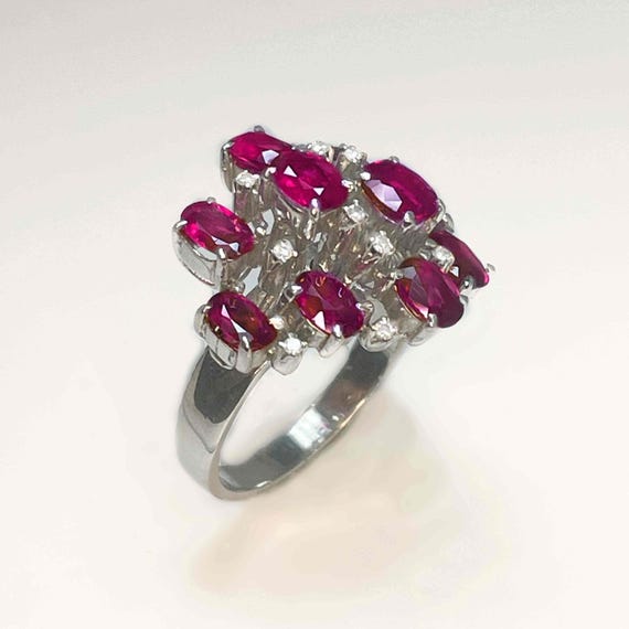 Color Change Ruby Sapphire 18K Gold Ring Unheated… - image 8