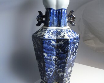 Xuande Blue and White Ming Dynasty Porcelain Phoenix Vase Six Character Mark Period 1426 to 1435 15th Century Porcelain