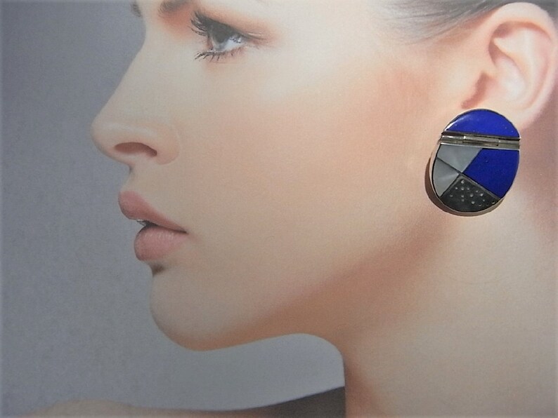 Statement Earrings 80s earrings 80s jewelry Geometric Earrings Minimalist Earrings Modernist Earrings Artisan Earrings Artisan Jewelry