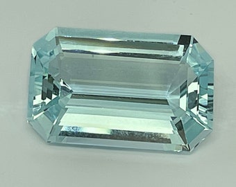 NO HEAT Aquamarine Emerald Cut Aquamarine Large UNHEATED Aquamarine Natural Aquamarines Loose Aquamarine Birthstone Wedding Engagement