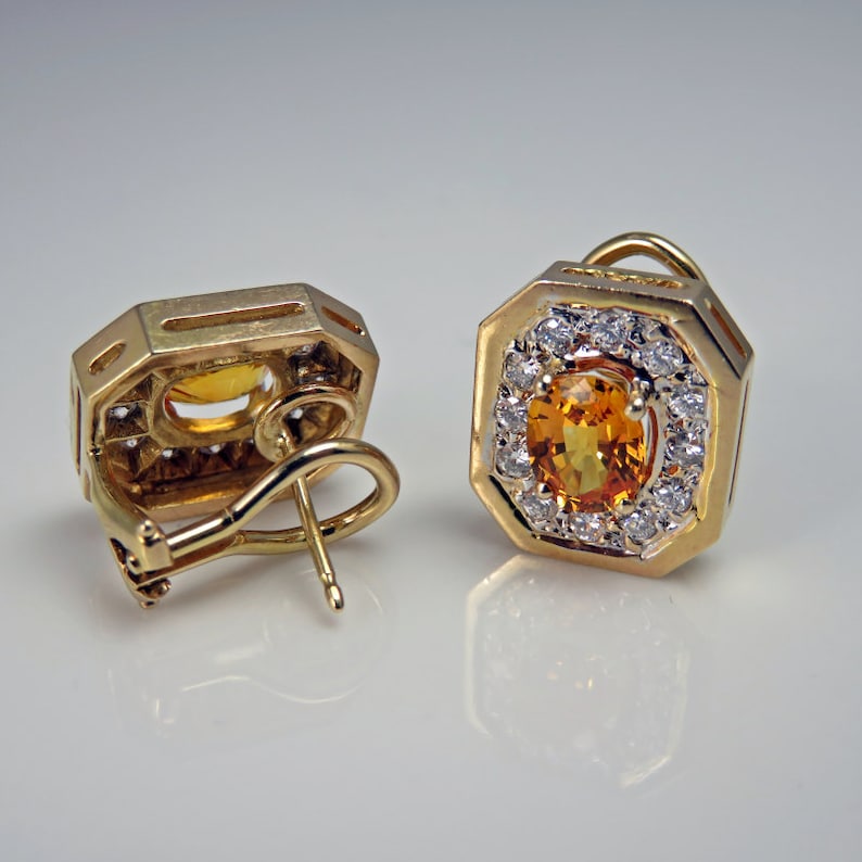 yellow sapphire earrings yellow sapphire earrings