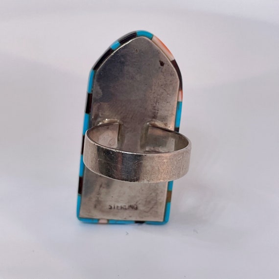 Native American Indian Ring Statement Ring Unisex… - image 9