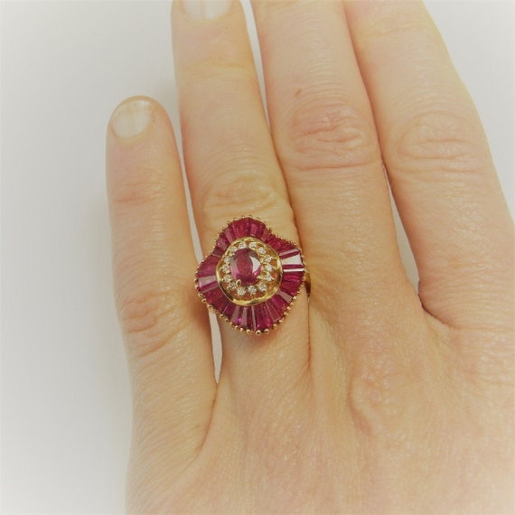 VIVID RED RUBY Ring Natural Ruby Ring Ruby Balleri