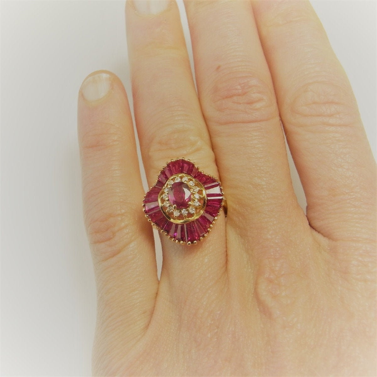 Ruby cheap ballerina ring