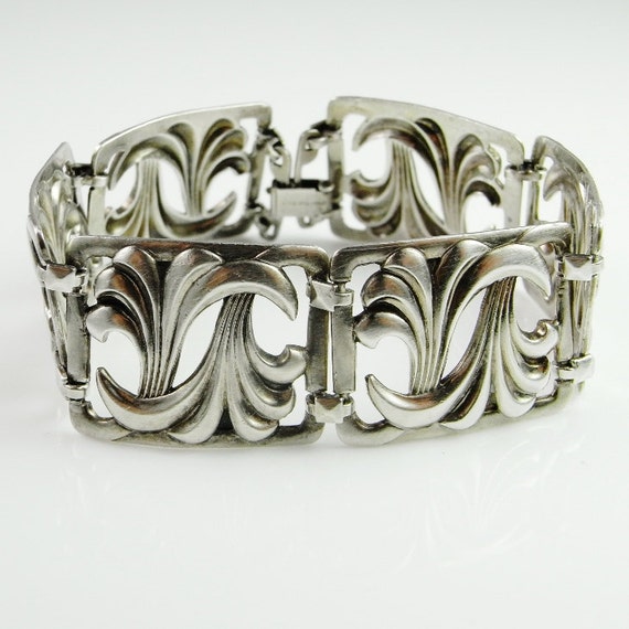 Art Deco Silver Bracelet Art Deco Jewelry German … - image 5