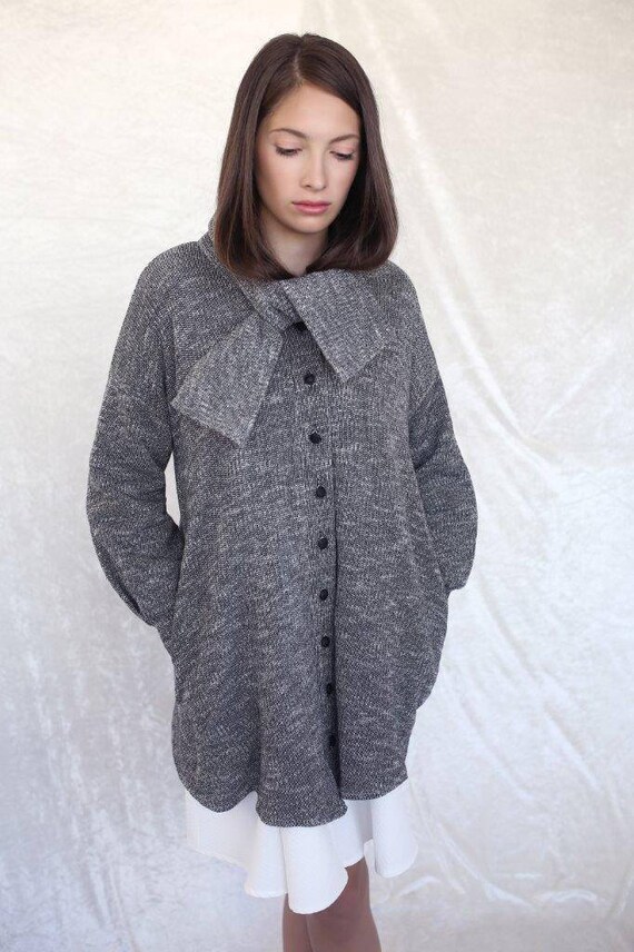 gray cardigan womens