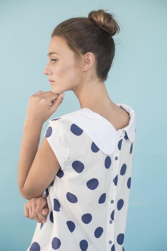 white peter pan collar blouse womens