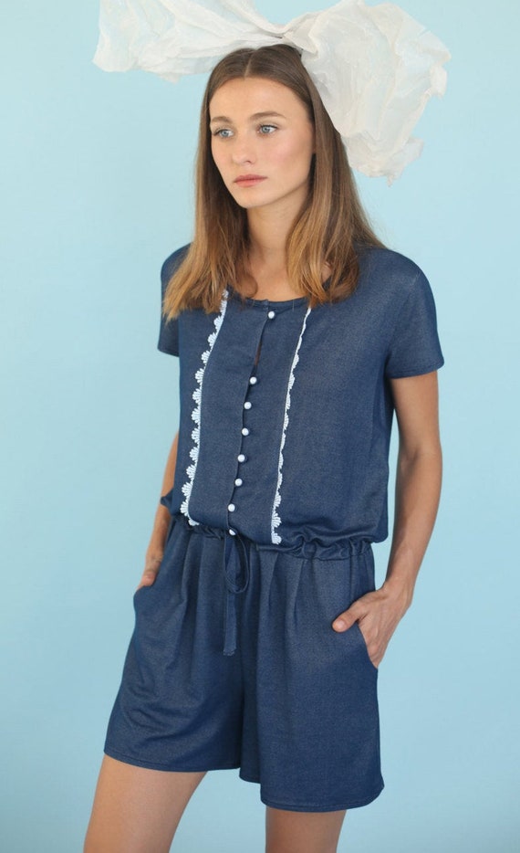 blue denim jumper