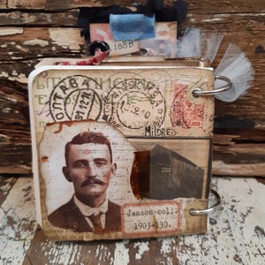 fait main journal papiers craft papier teint au café papiers pour écriture foto etichette vintage buste pochette sorprese
