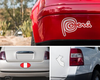 5/'/' Peru Flag Soccer Cleats Car Bumper Sticker Decal 3/'/' 6/'/' or 8/'/'