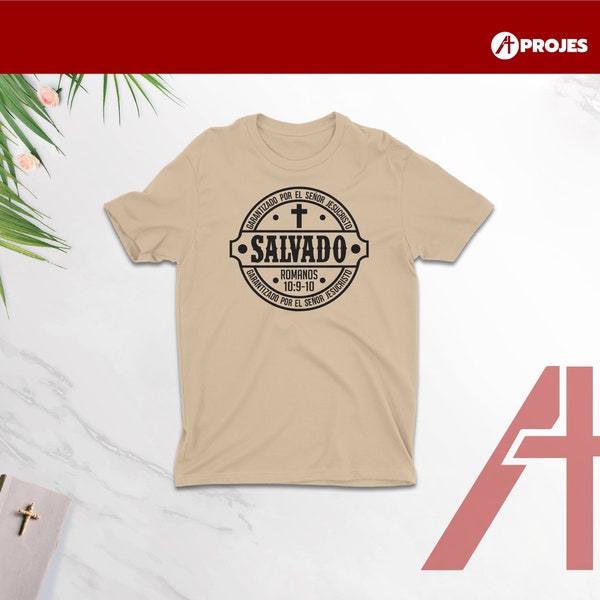 Camiseta Cristiana - Salvado Versiculo Romanos - Aprojes