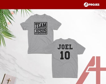 Team Jesus T Shirt for Men - Custom Personalized Christian Clothing - Aprojes