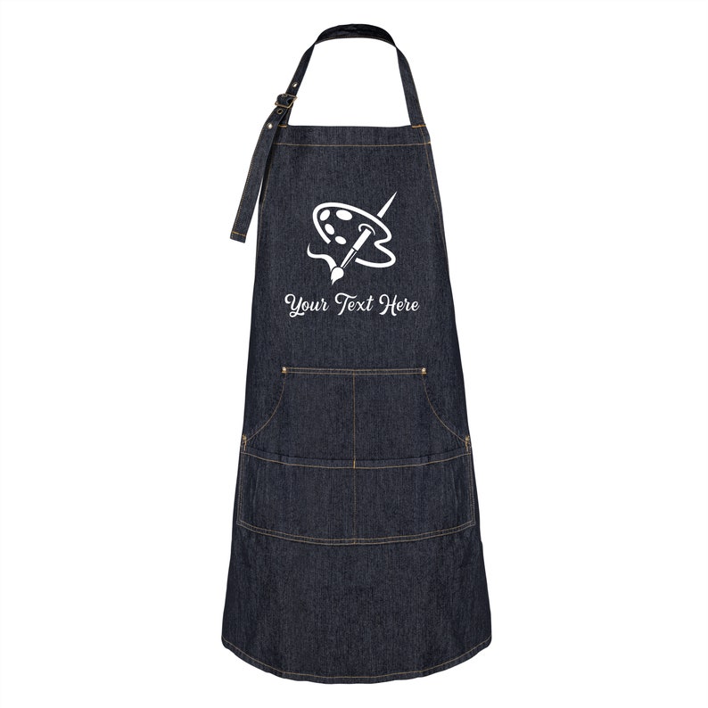 Personalized Aprons for Men & Women Custom Denim Painters Etsy