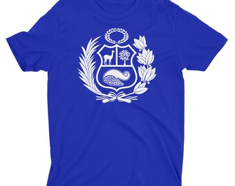 Perú Escudo Camiseta para Polo Escudo Armas - Etsy España