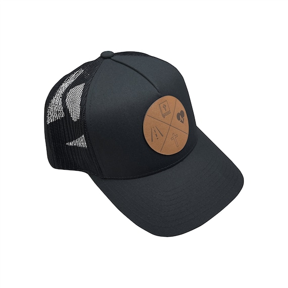 Christian Hats for Men Way, Truth, Life Trucker Mesh Snapback Cap With  Leather Patch Adjustable Aprojes 