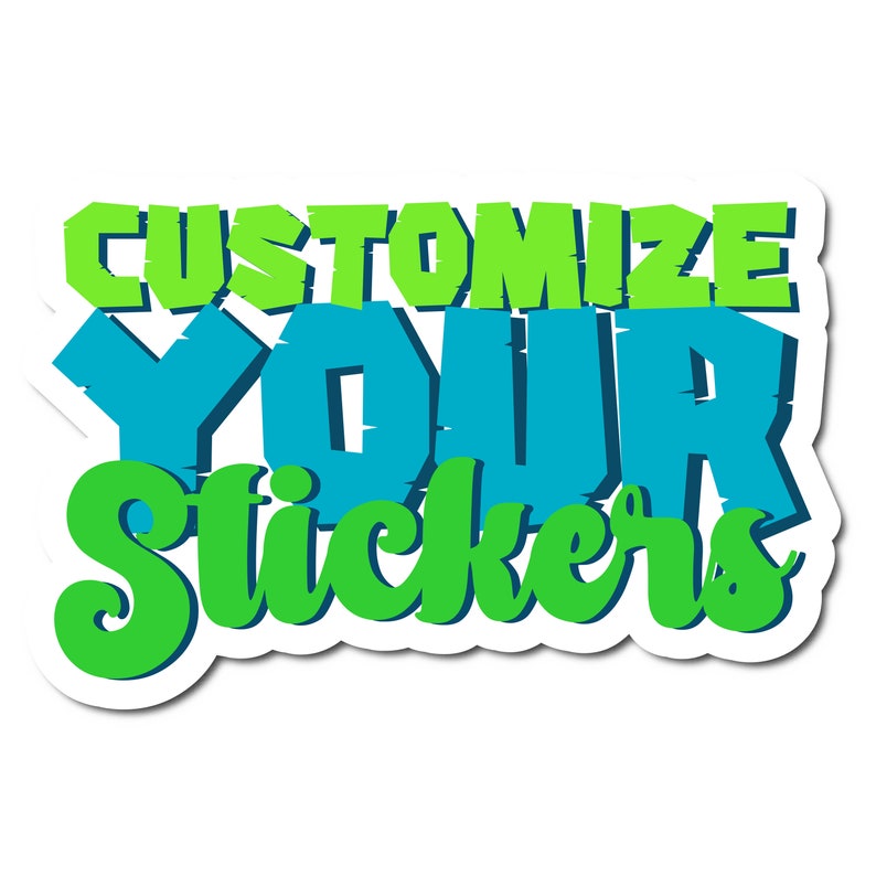 Custom Stickers Personalized Vinyl Glossy Stickers With Your Etsy