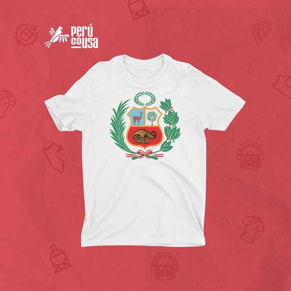 Perú Escudo Camiseta para Polo Escudo Armas - Etsy España