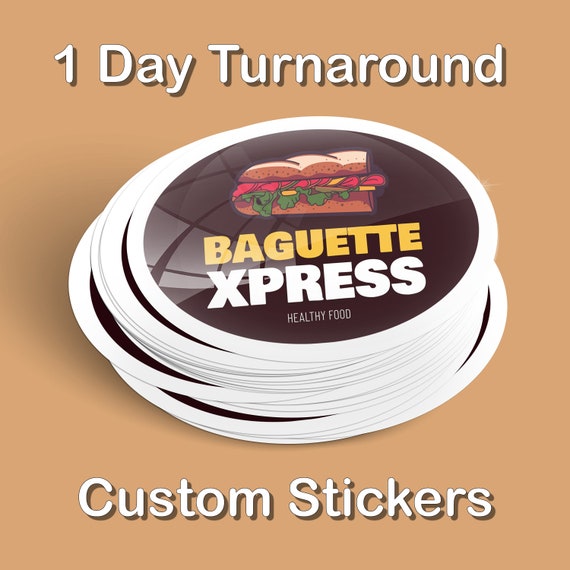 Custom Logo Sticker for Business 50 Pack Personalized Small Business Logo  Sticker Brand Labels 