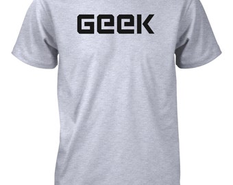 Men's Geek Funny T-Shirt Nerd Science Computer School Tee