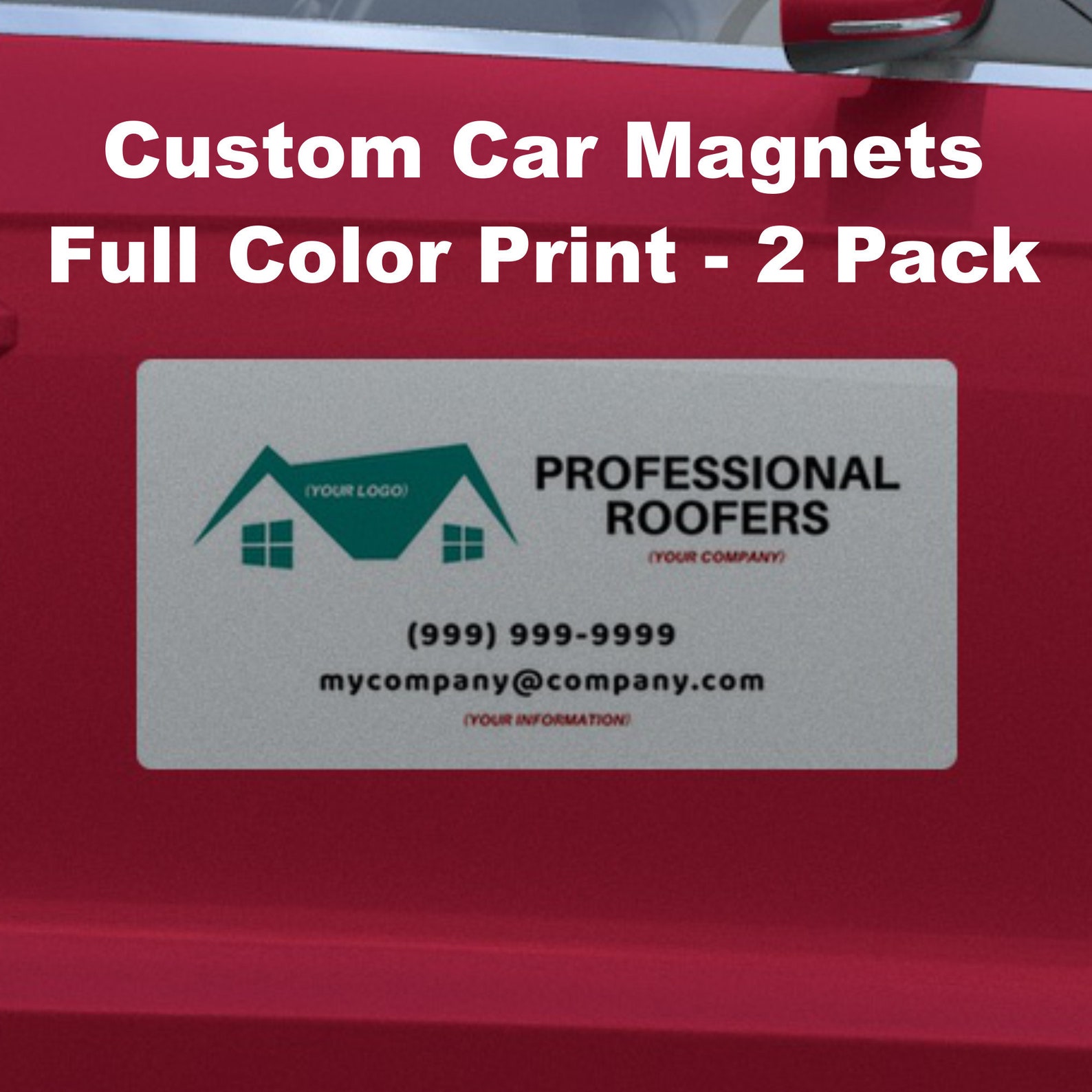 Custom Car Personalized Car Sign for Business Etsy