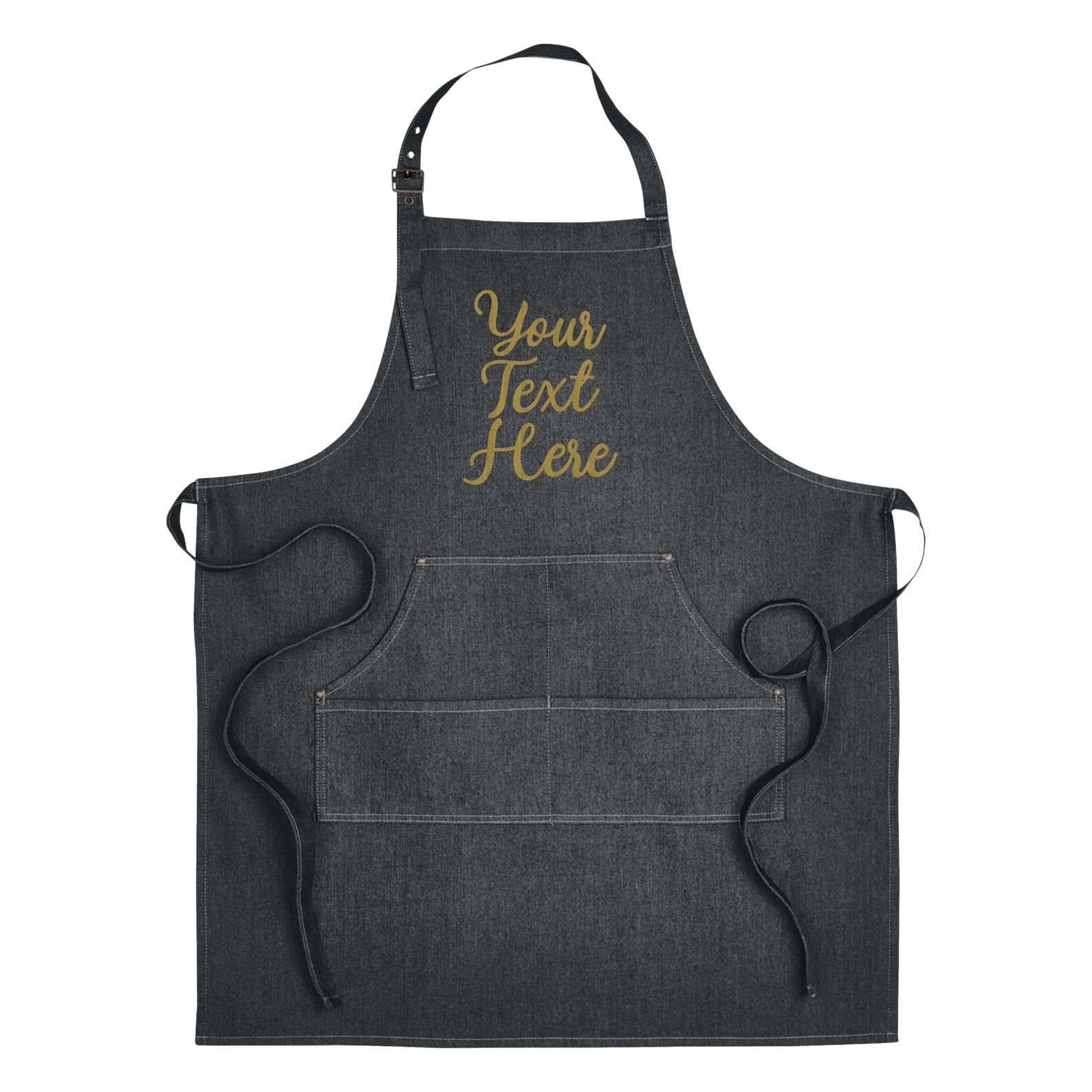 Personalized Denim Apron Custom Made Funny Jean Aprons for Etsy
