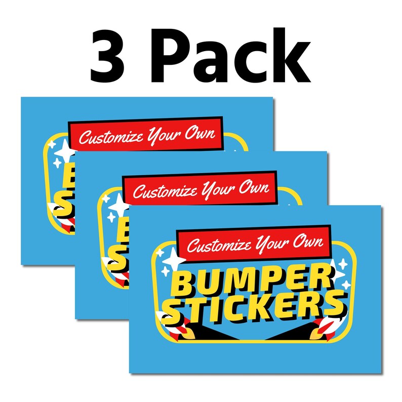 Custom Bumper Stickers Personalize Your Own Car Stickers Etsy