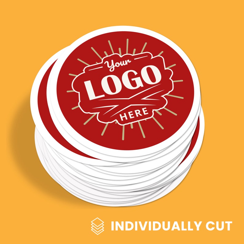 Custom Logo Sticker for Business 50 Pack Personalized Etsy