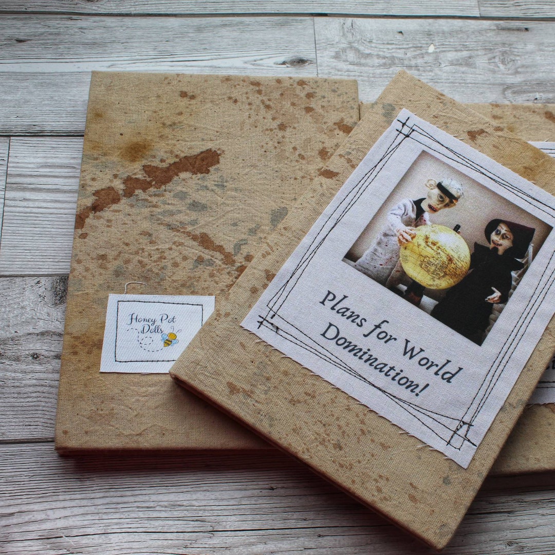 Angsty Notebook Gothic Funny Notebook, Planning World Domination? Macabre Stationery A5 ...