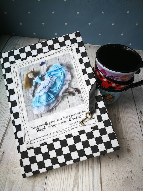 Alice in Wonderland A5 Hardback Notebook: Gothic Art Doll Stationery