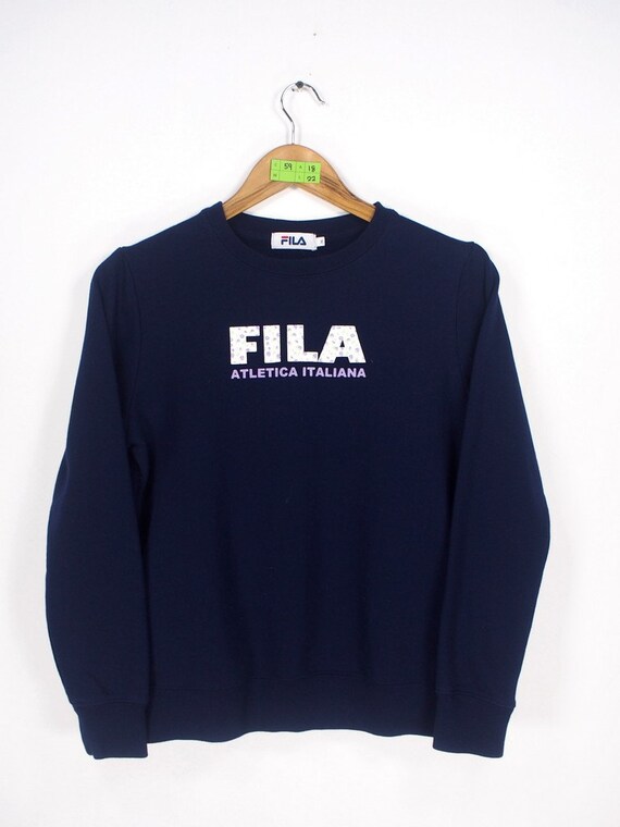 FILA Sports Athletica Italiana Sweatshirts Pullover Girl Medium Vintage FILA 1990's Sportswear Crewneck Jumper Sweatshirt Size M FILA Sports Athletica Italiana Sweatshirts Pullover Girl Medium Vintage FILA 1990's Sportswear Crewneck Jumper Sweatshirt Size M