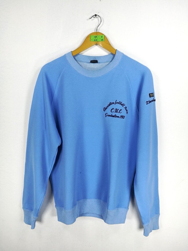 light blue adidas crew neck