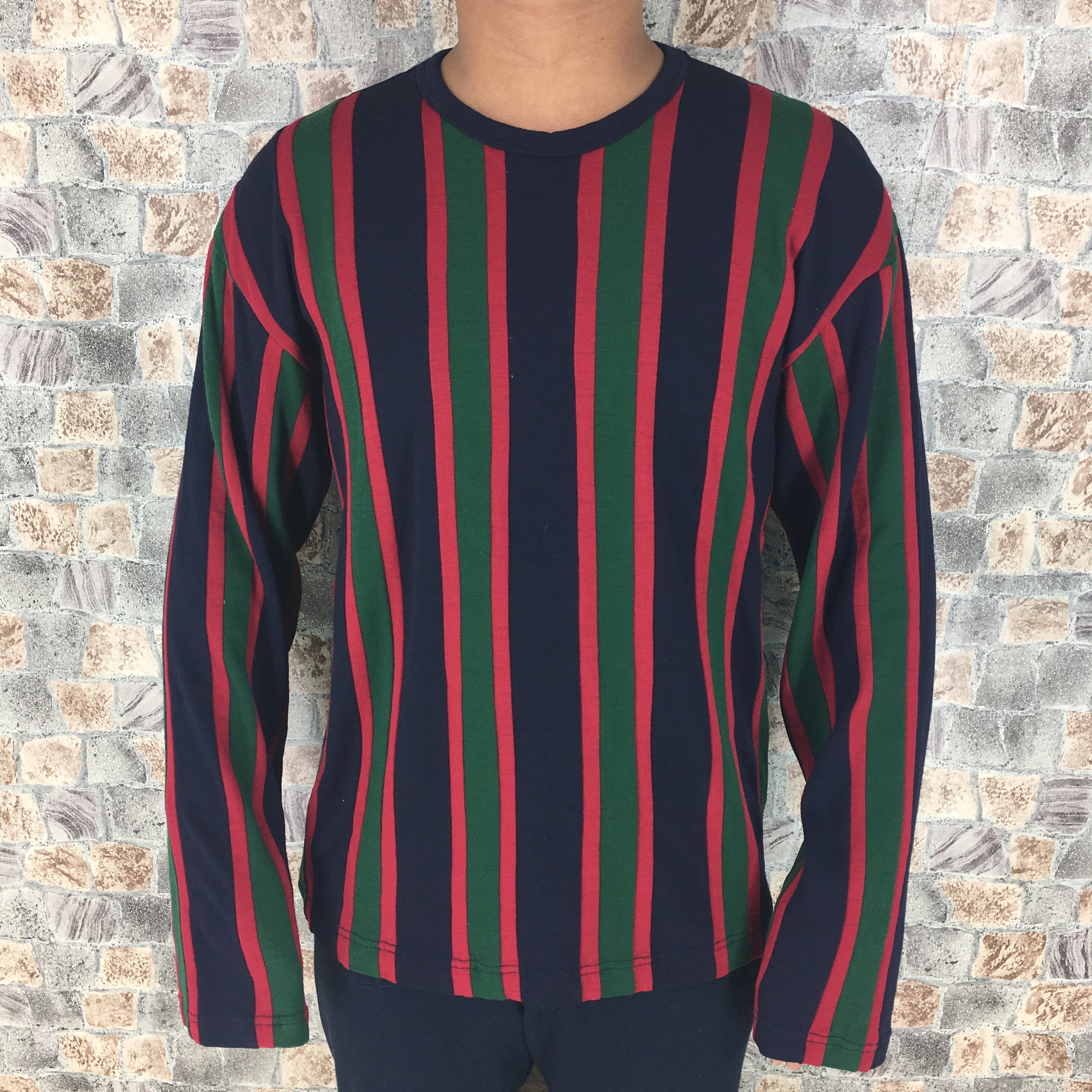comme des garcons striped t shirt mens