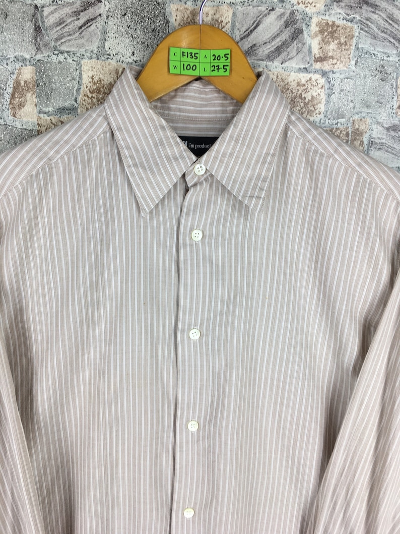 ISSEY MIYAKE Mens Stripes Shirt Large Miyake Design Studio Japan Yohji Yamamoto Issey Buttondown Stripes Im Product Shirt Size L ISSEY MIYAKE Mens Stripes Shirt Large Miyake Design Studio Japan Yohji Yamamoto Issey Buttondown Stripes Im Product Shirt Size L